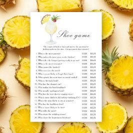 Pina Colada Cocktail Bröllopsdusch Sko spel