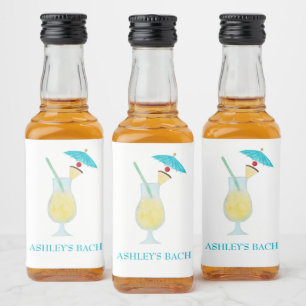 Piña Colada Cocktail Bröllopsgåva Sängvätning Spritflaskor Etikett