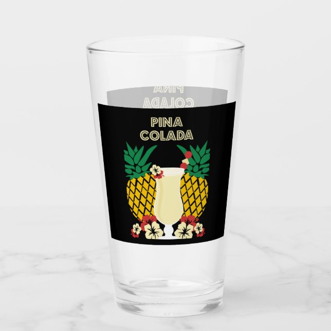 Piña Colada Cocktail Drink Gifts Glaskopp (Framsida)