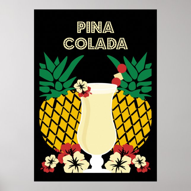 Piña Colada Cocktail Drink Gifts Poster (Framsidan)