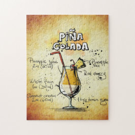 Pina Colada Cocktail Jigszle Puzzle Pussel