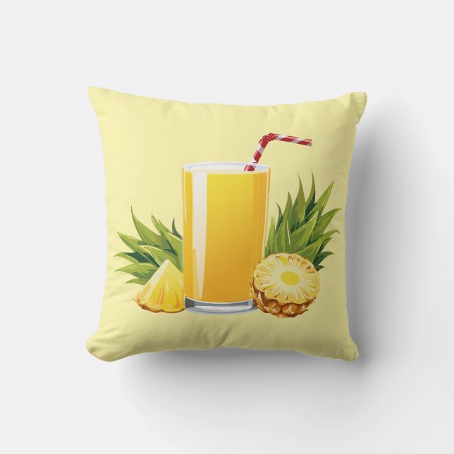 Pina Colada-cocktail Kudde (Framsida)
