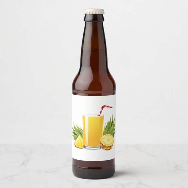 Pina Colada-cocktail Ölflaska Etikett (Framsida)