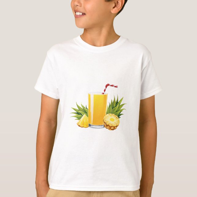 Pina Colada-cocktail T Shirt (Framsida)