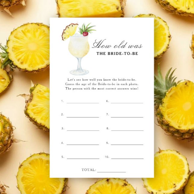 Pina Colada - Hur gammal var den blivande bruden s (Skapare uppladdad)