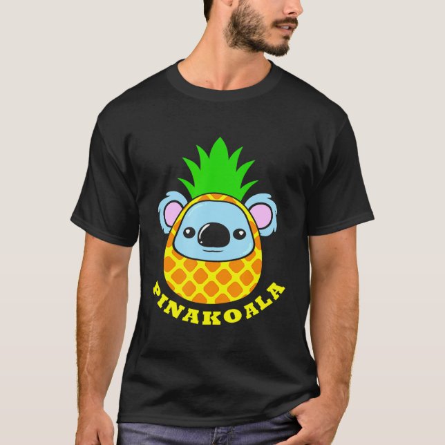 Pina Colada Koala Pinakoala T Shirt (Framsida)
