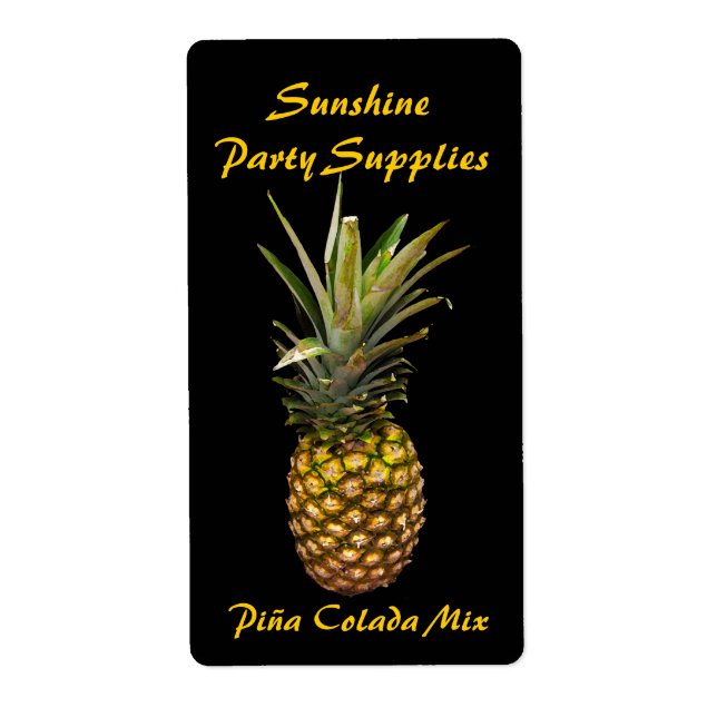 Pina Colada Mix-etiketter Fraktsedel (Framsidan)