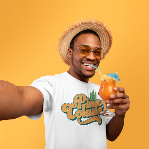 Pina Colada Party Älskare Sommar Drink Cocktail T Shirt