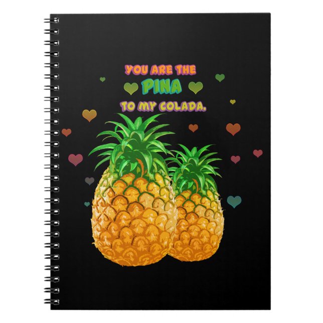 Pina Colada Pineapple Anteckningsbok (Framsidan)
