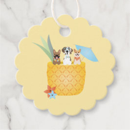 Pina Colada Pineapple Hundar Gåvor Etiketter
