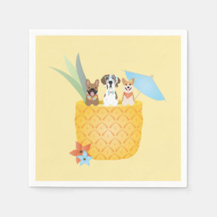 Pina Colada Pineapple Hundar Pappersservett
