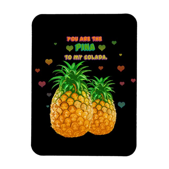 Pina Colada Pineapple Magnet (Vertikal)