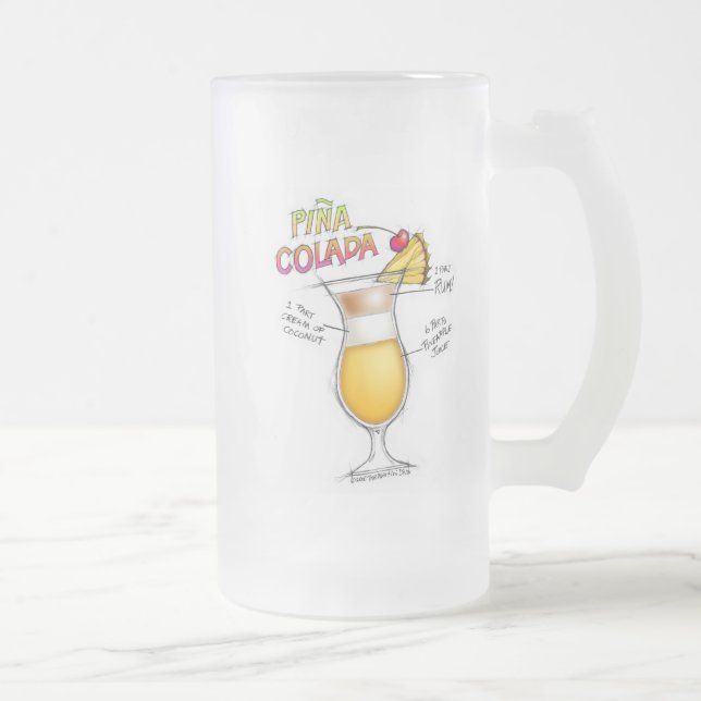PINA COLADA RECEPT KOCKTAIL KONST FROSTAT ÖLGLAS (Höger)