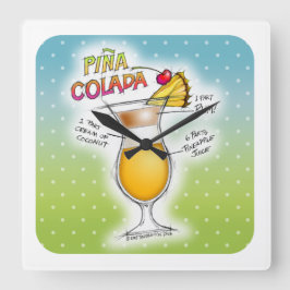 PINA COLADA RECEPT KOCKTAIL KONST FYRKANTIG KLOCKA