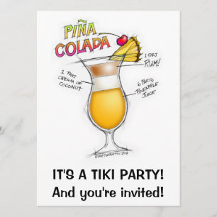 PINA COLADA RECIPE COCKTAIL ART INBJUDNINGAR