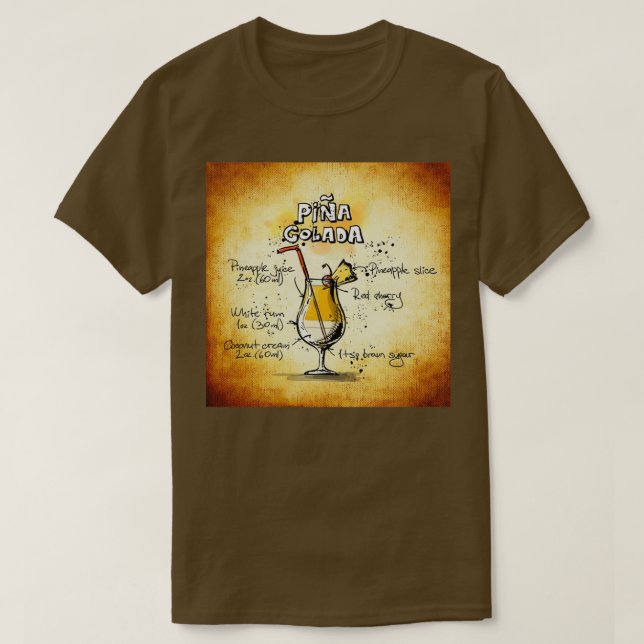 Pina Colada T Shirt (Design framsida)