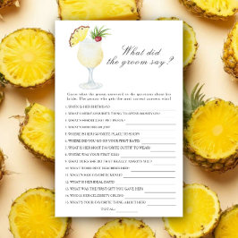 Pina Colada - Vad brudgummen sa bröllopsspel