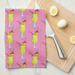 Pina Piña Colada Puerto Rican Pineapple Cocktail Kökshandduk