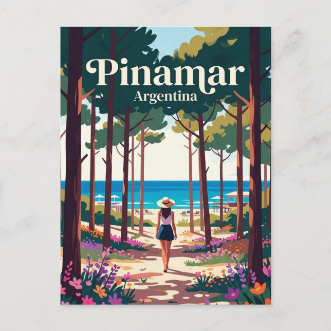Pinamar Argentina Vykort (Framsida)