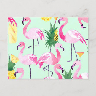 Pinapple Flamingo Vykort