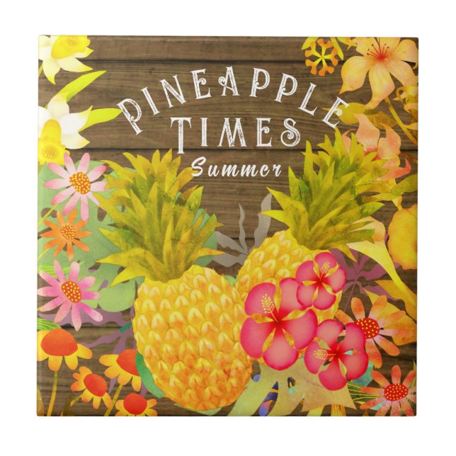 Pinapple Gräs Kakelplatta (Framsidan)