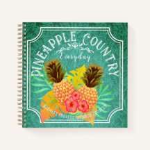 Pinapple Teal with Ram Notebook