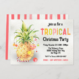 Pinapple Tropical jul Party Inbjudningar