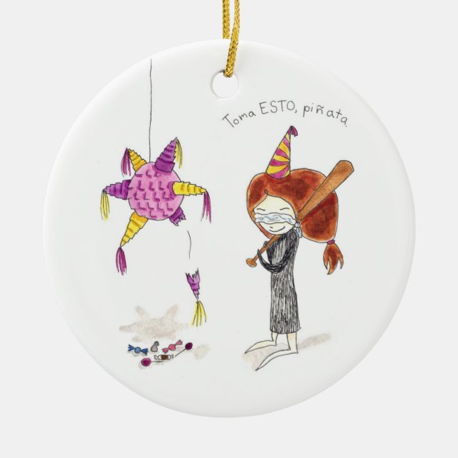 Pinata Adornos Julgransprydnad Keramik (Framsidan)