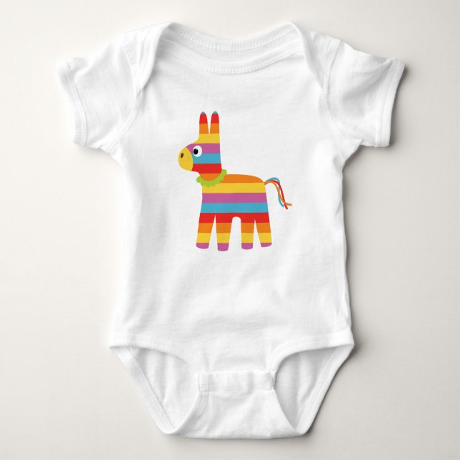 Pinata Cinco de Mayo Baby mellan One Biet t-shirt (Framsida)