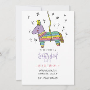 Piñata-inbjudan Inbjudningar