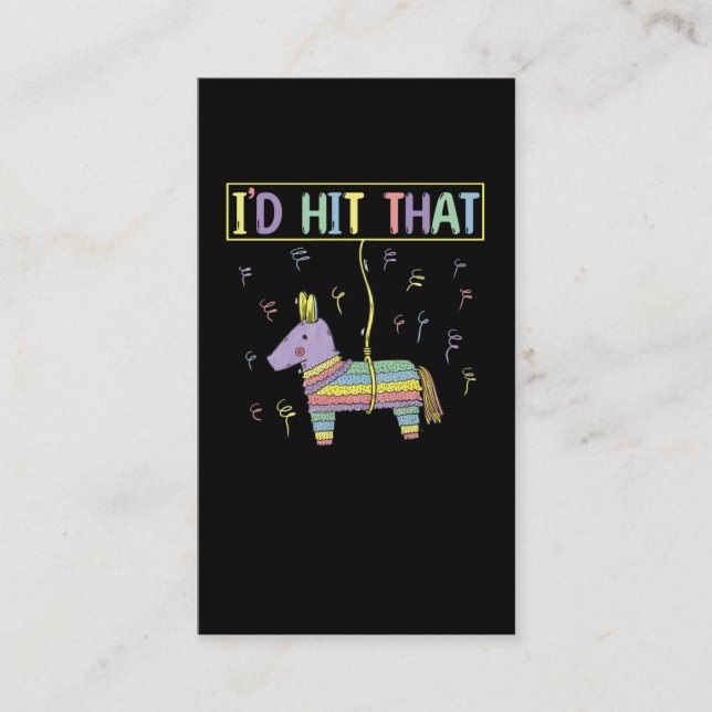 Pinata Mexican Fiesta Lycklig Cinco De Mayo Visitkort (Framsida)