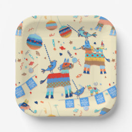 Pinata Party Pappra Tallrikar