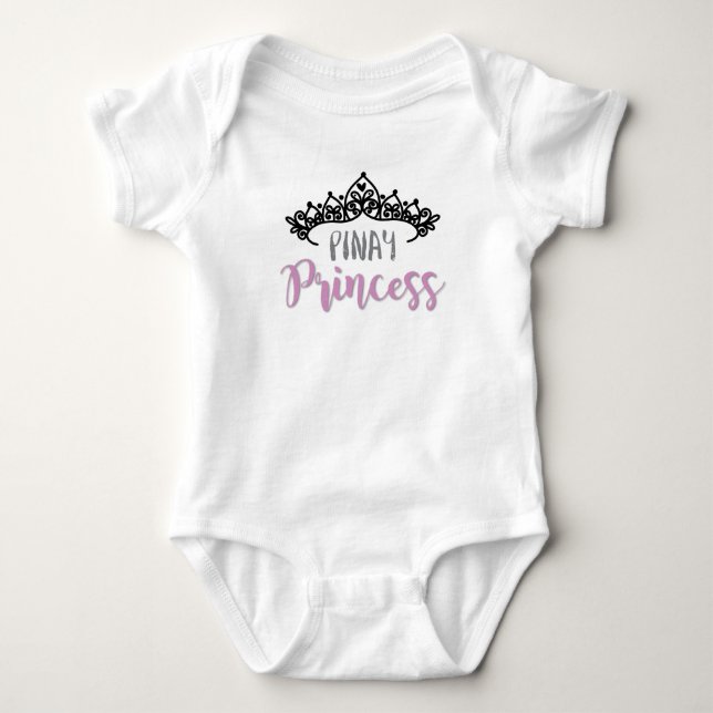 Pinay Princess med tiaraen T Shirt (Framsida)
