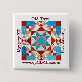 Pinback button for Old Town Mystery Knapp