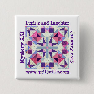 Pinbacksknapp för Lupine och Laughter Knapp