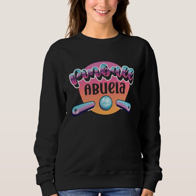 Pinball Abuela Grandma Grandmother T Shirt (Framsida)