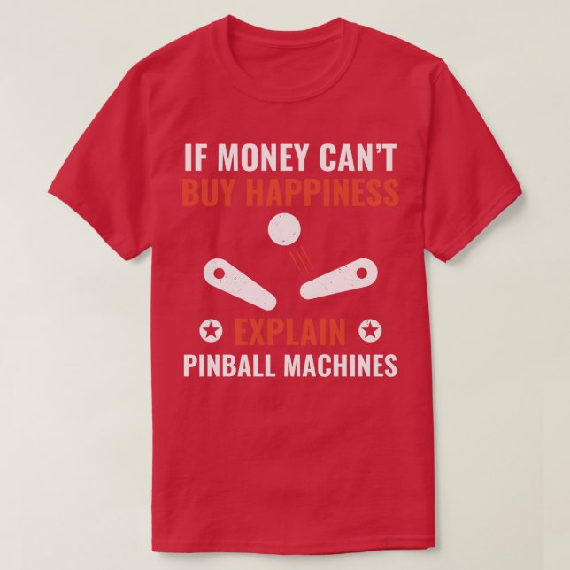 Pinball är Happny Pinball Player Arcade G T Shirt (Design framsida)