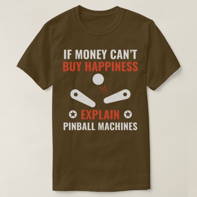 Pinball är Happny Pinball Player Arcade G T Shirt (Design framsida)
