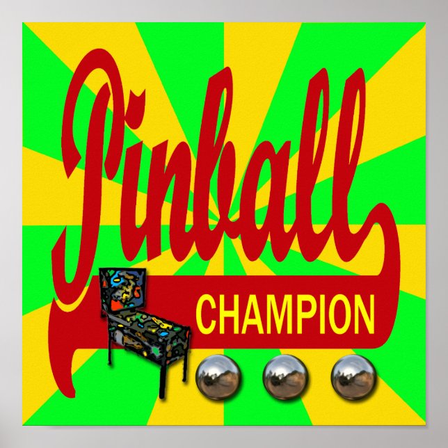 Pinball Champion Poster (Framsidan)