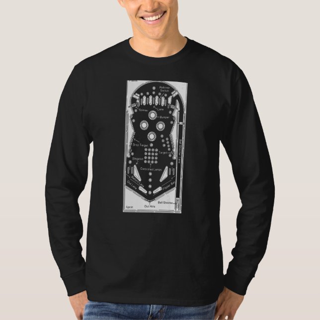 Pinball-delar T Shirt (Framsida)