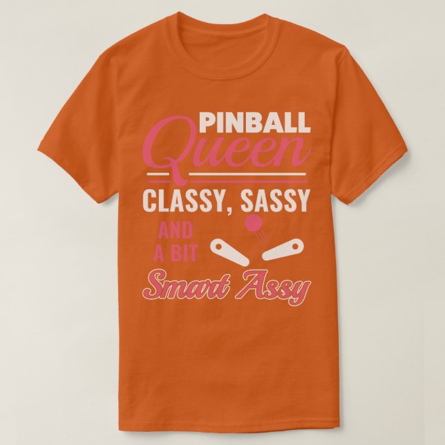 Pinball Funny Pinball Player Arcade Game Women T Shirt (Design framsida)