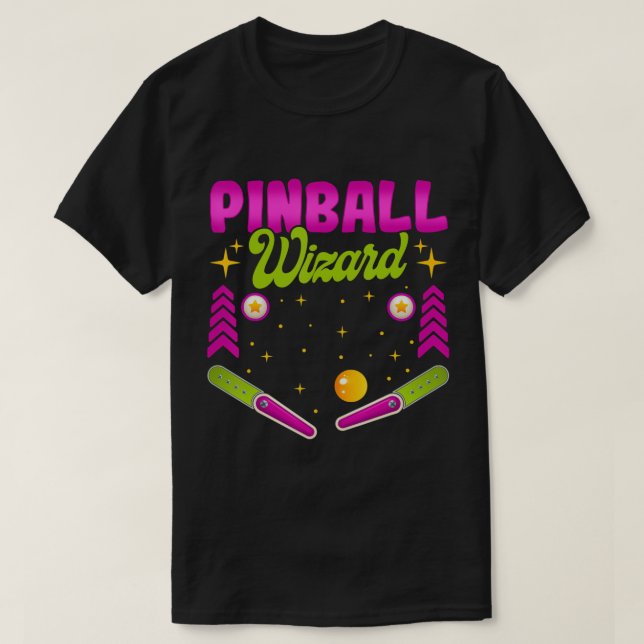 Pinball-guiden - Pinball T-Shirt (Design framsida)