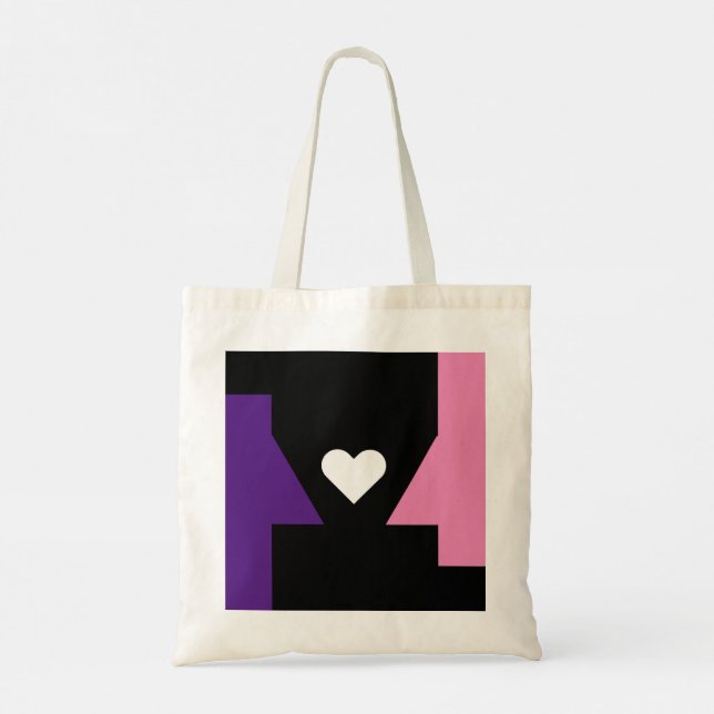 Pinball Heart - Tote Bag Tygkasse (Baksida)
