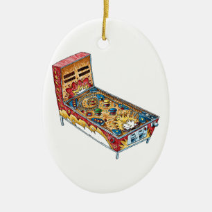 Pinball Julgransprydnad Keramik