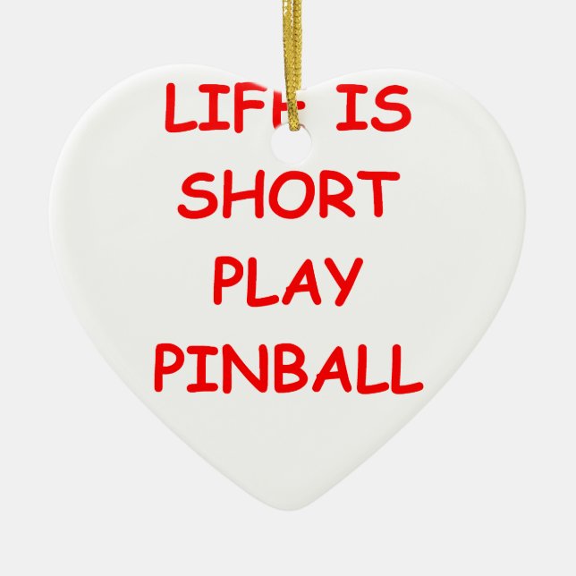 pinball julgransprydnad keramik (Framsidan)
