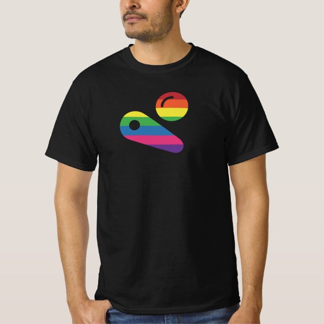 Pinball LGBT Player T Shirt (Framsida)