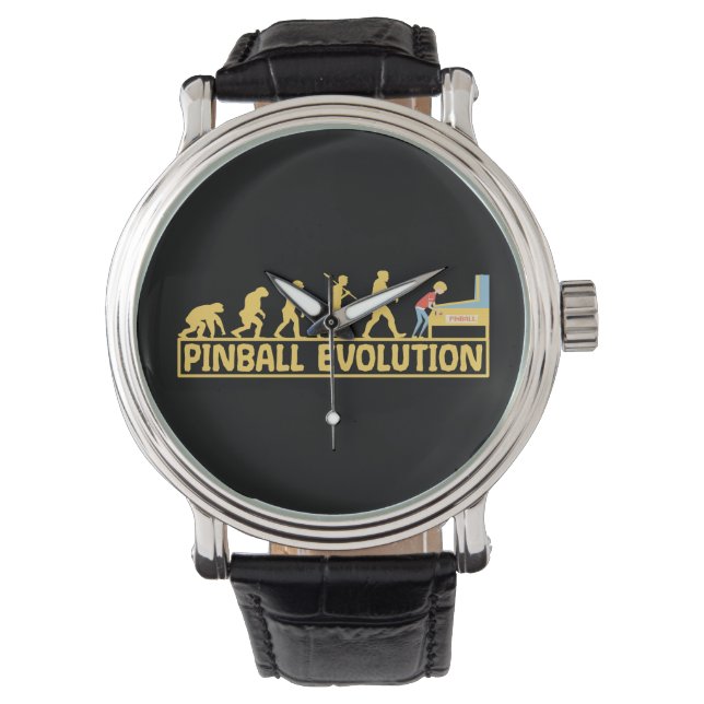 Pinball machine Arcade Evolution Retro Funny Armbandsur (Framsida)