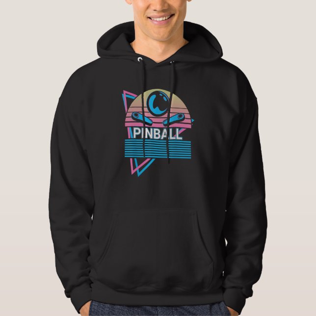 Pinball Machine Retro Hoodie (Framsida)