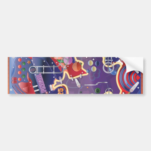 Pinball Maskin Bildekal (Framsidan)