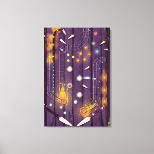 Pinball Maskin Canvastryck